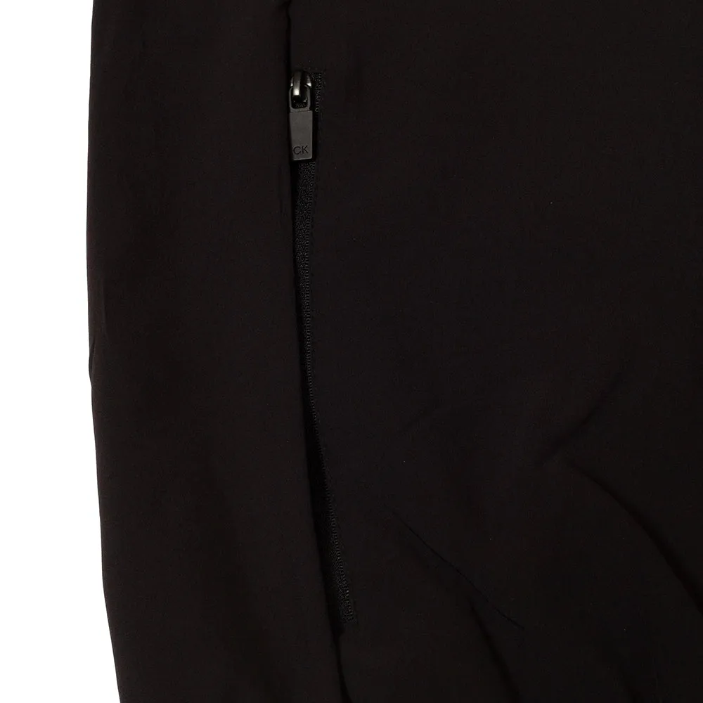 Calvin Klein Motion Full Zip Windbreaker Jacket - Black Kangaroo Pocket