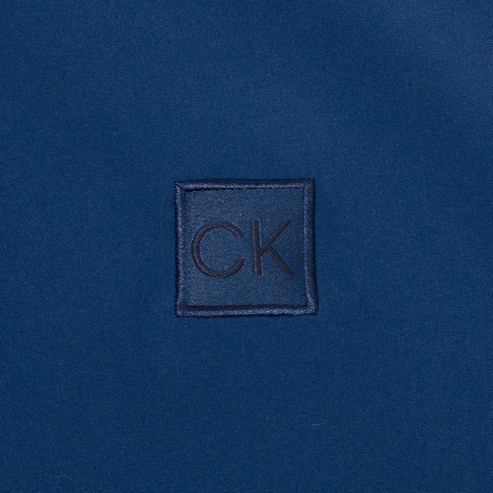 Quick Release Buckle Mechanism Heat Tech Fabric Calvin Klein Motion Full Zip Windbreaker Jacket - Ink