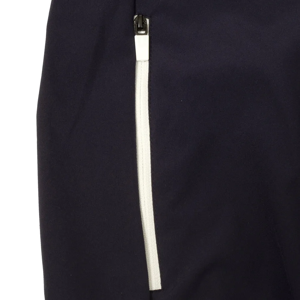 All Day Layering NoiseFreeFabric Calvin Klein Motion Full Zip Windbreaker Jacket - Navy