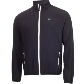 Full Length Zipper Closure Flexible Fit Wear Calvin Klein Motion Full Zip Windbreaker Jacket - Navy