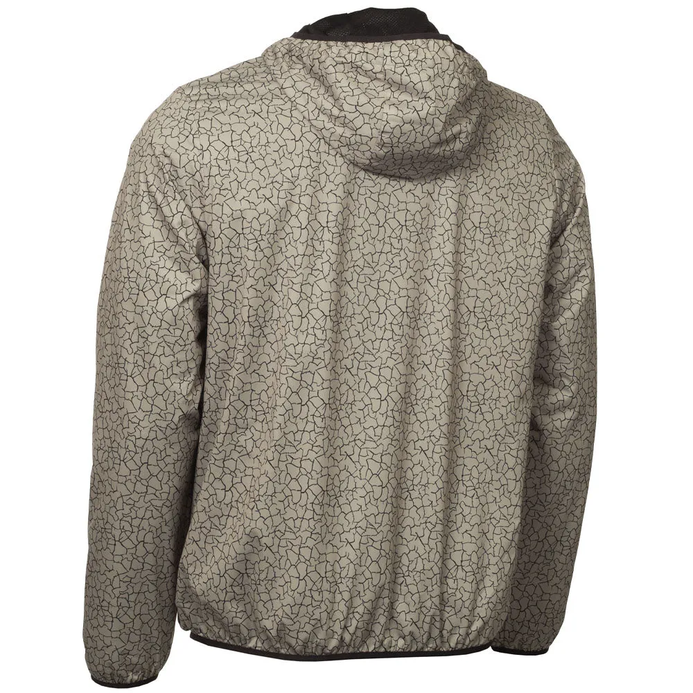 Calvin Klein Nantucket Printed Windbreaker Jacket - Cameo Green Reinforced Elbows