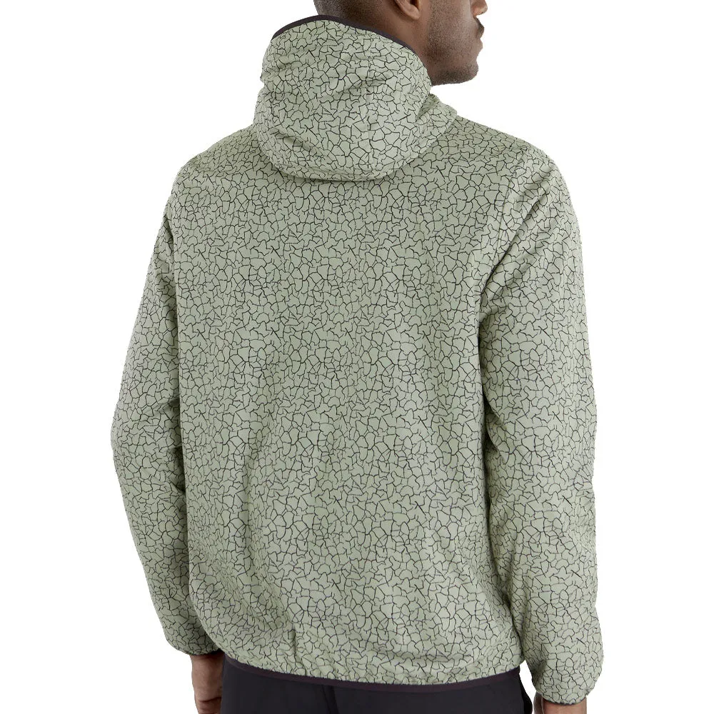 Calvin Klein Nantucket Printed Windbreaker Jacket - Cameo Green Ergonomic Seams Minimal Detailing