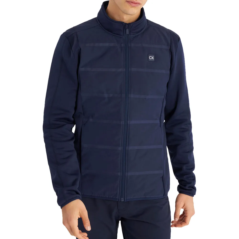 City Ready Minimal Aesthetic Calvin Klein Navarro Hybrid Jacket - Evening Blue