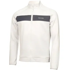 Calvin Klein Parkbury Full Zip Jacket - Silver Cloud Shawl Lapel