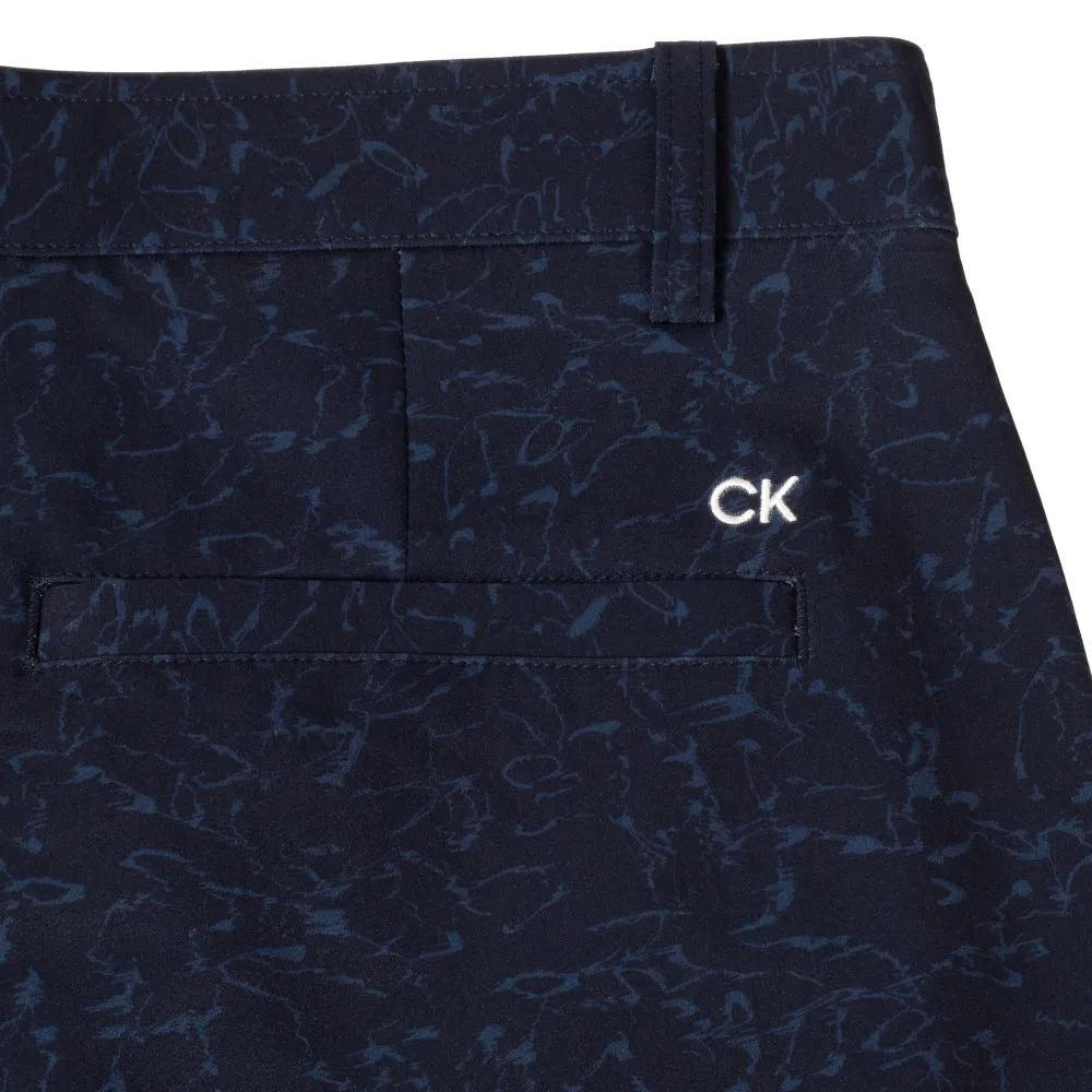 Calvin Klein Printed Bullet Shorts - Navy BreathableWebbing Chill Look