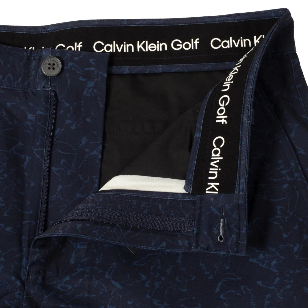 Calvin Klein Printed Bullet Shorts - Navy Comfortable Waistband