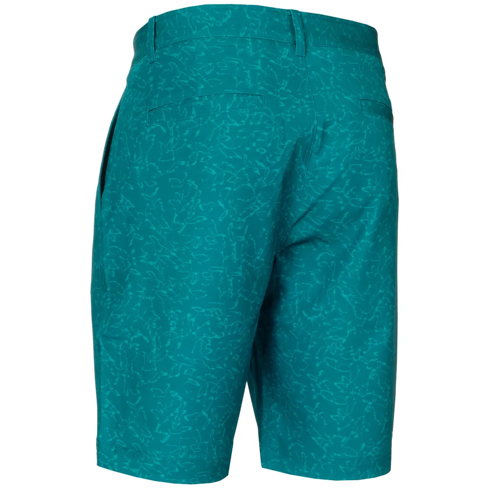 Calvin Klein Printed Bullet Shorts - Sea Green Sporty Casual Flexible Waistline
