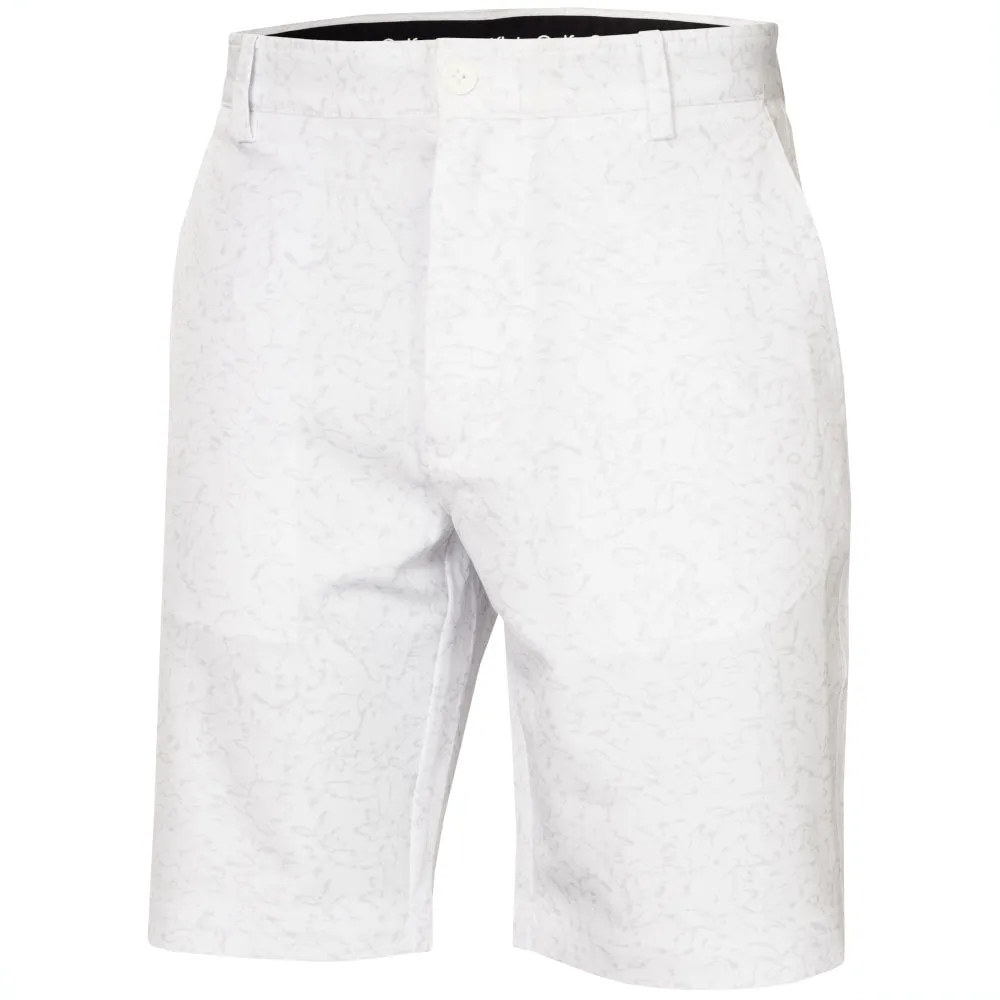 Calvin Klein Printed Bullet Shorts - White Travel Comfort Solid Color