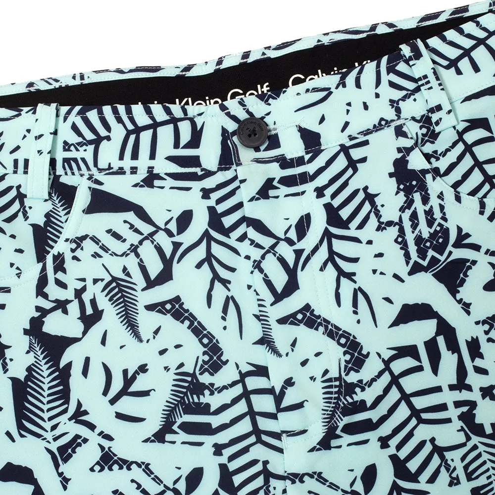 Calvin Klein Printed Genius Shorts - Aqua/Evening Blue Chic Comfort