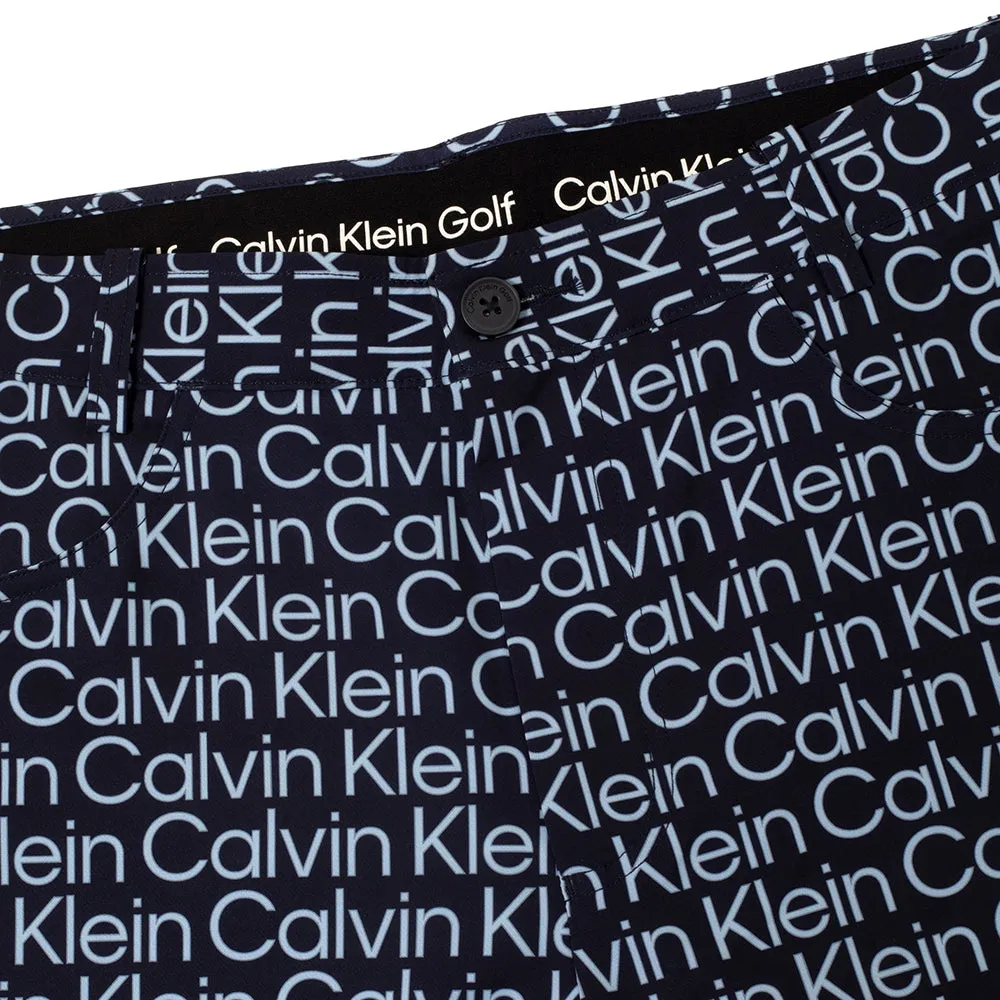 Calvin Klein Printed Genius Shorts - Evening Blue/Blue construction work personalized option