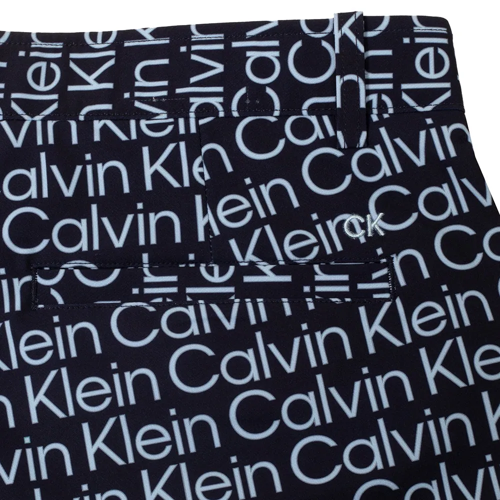 Sport Mood Workout Gear Calvin Klein Printed Genius Shorts - Evening Blue/Blue