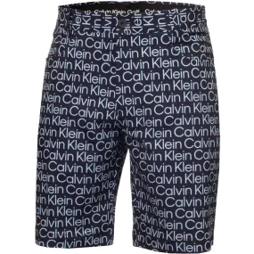 Ultra Soft Touch Calvin Klein Printed Genius Shorts - Evening Blue/Blue
