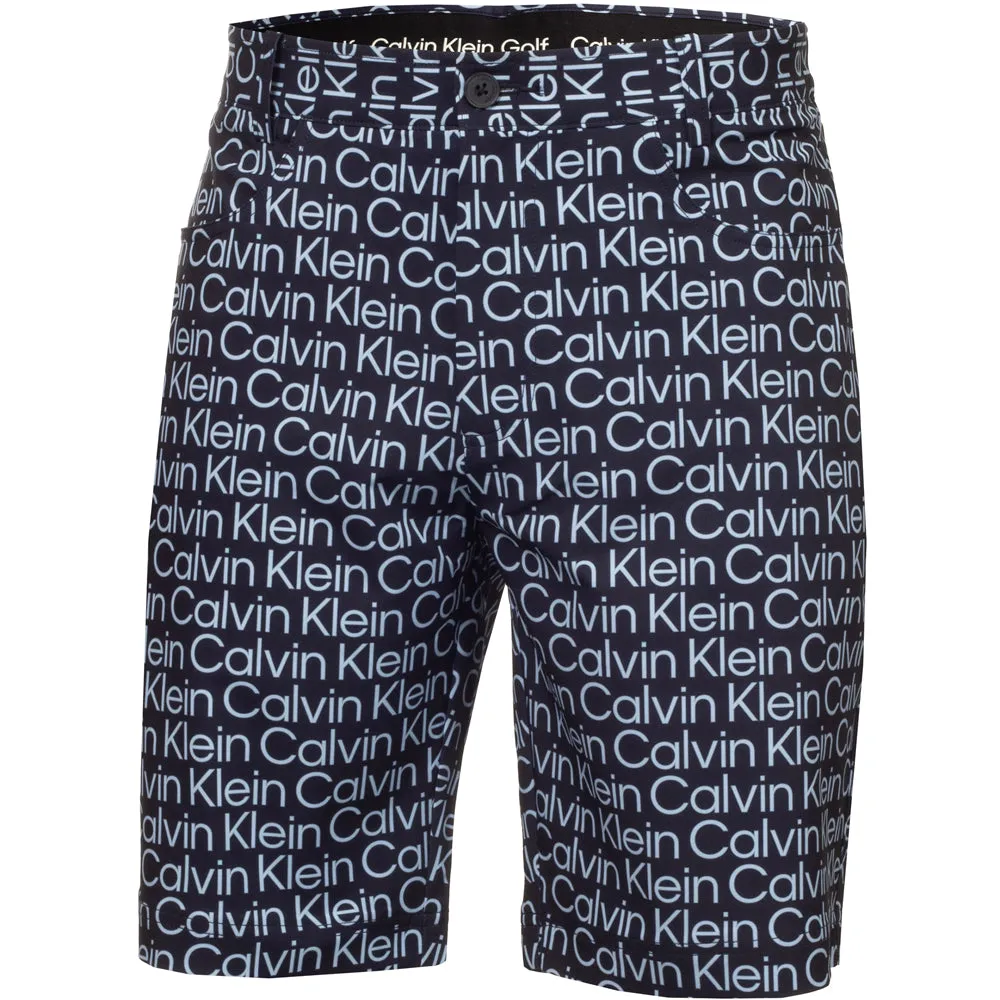 Ultra Soft Touch Calvin Klein Printed Genius Shorts - Evening Blue/Blue