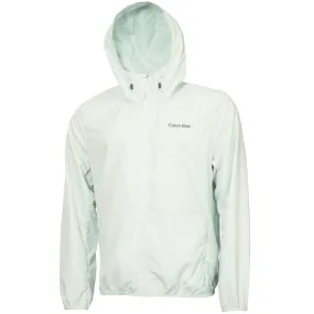 HeatReflectiveLining Calvin Klein Printed Windbreaker Jacket - Light Jade