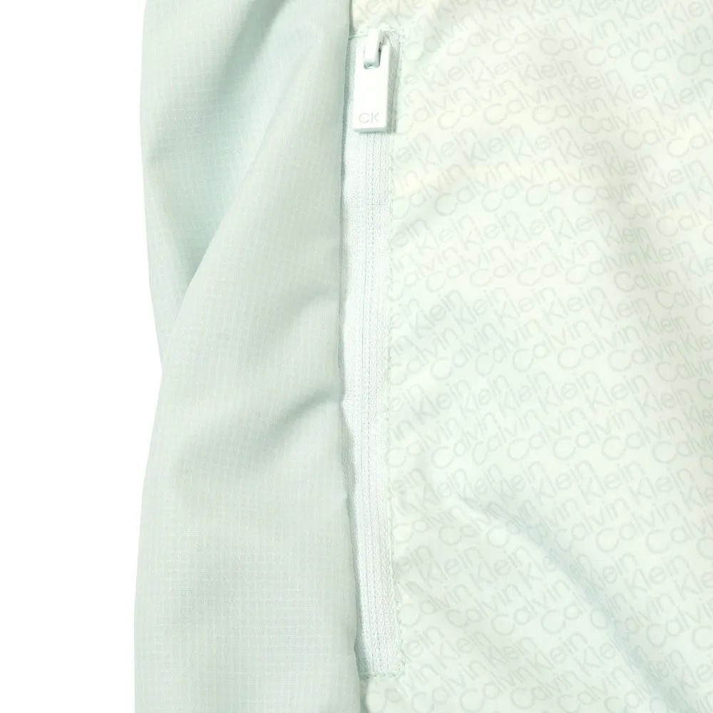 Weekend Chill Style OdorControlTreatment Calvin Klein Printed Windbreaker Jacket - Light Jade