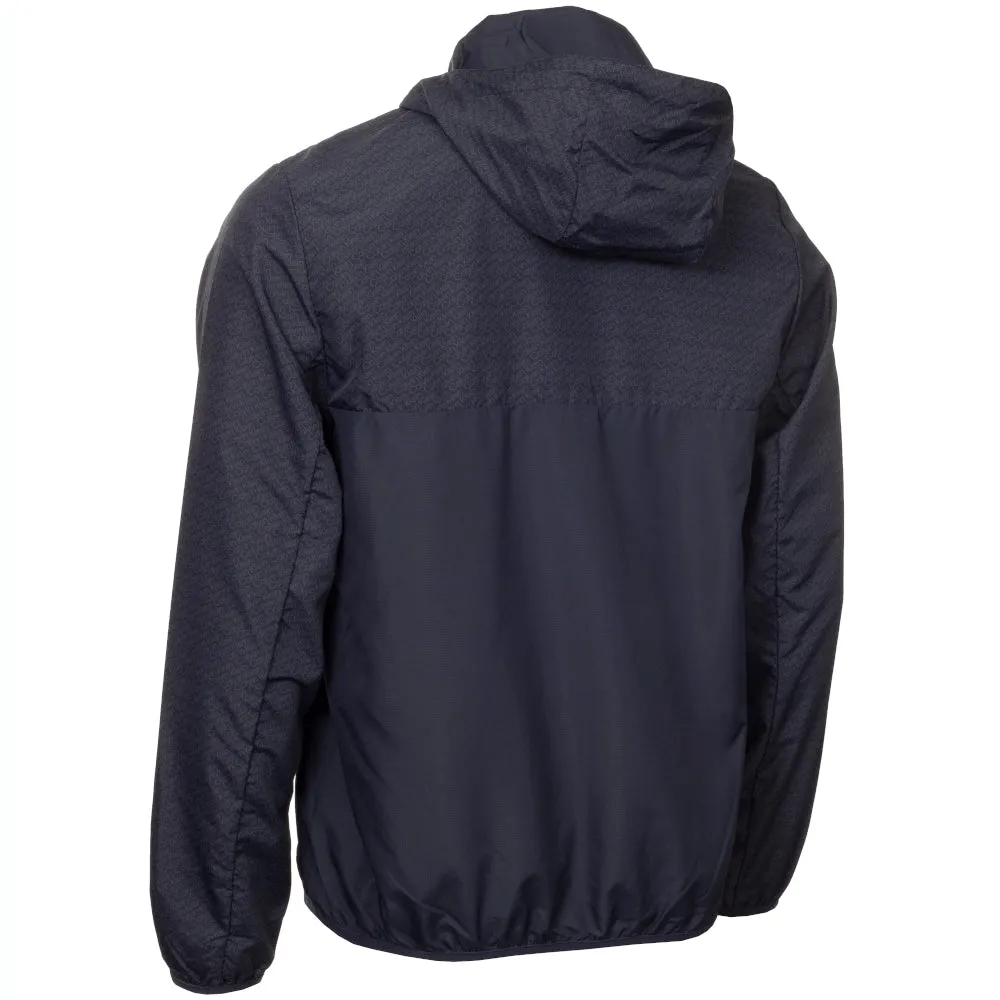 Easy Layering Calvin Klein Printed Windbreaker Jacket - Navy