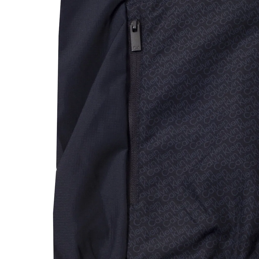 Calvin Klein Printed Windbreaker Jacket - Navy Lightweight insulation