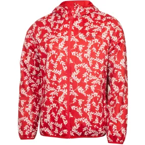Calvin Klein Printed Windbreaker Jacket - Red/White WaterproofDesign CompressionResistant