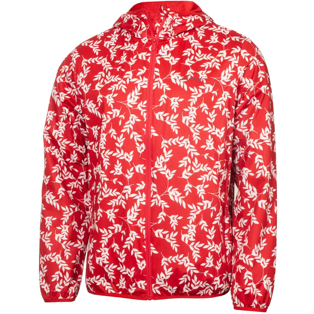 Calvin Klein Printed Windbreaker Jacket - Red/White WaterproofDesign CompressionResistant