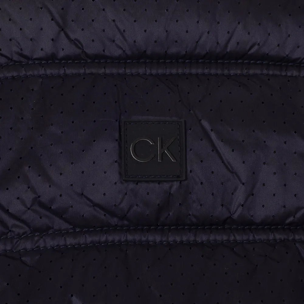 style idea Calvin Klein Rangewood Full Zip Hybrid Gilet - Evening Blue