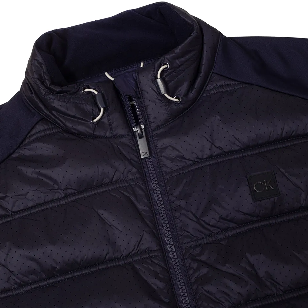 Calvin Klein Rangewood Full Zip Hybrid Gilet - Evening Blue Bad Modern Clothing