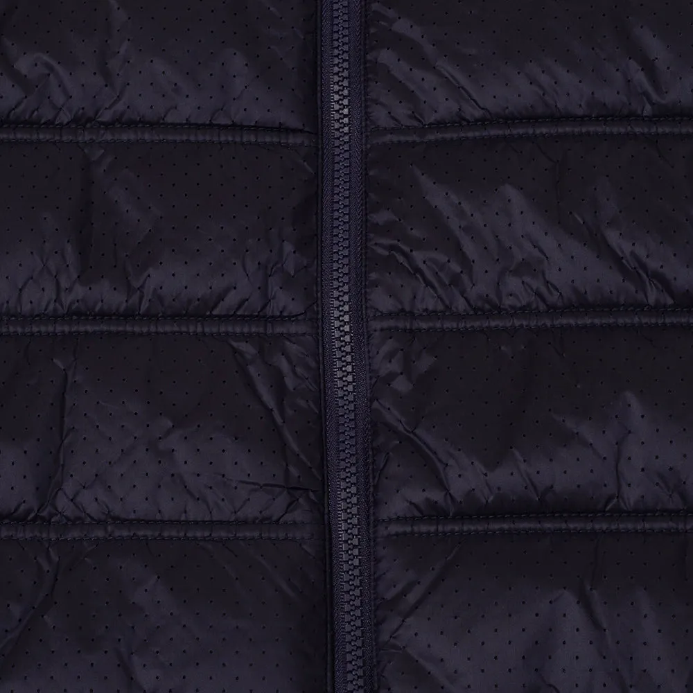 Calvin Klein Rangewood Full Zip Hybrid Jacket - Evening Blue Anti Pill Fabric Tech Noise Reduced Fabric