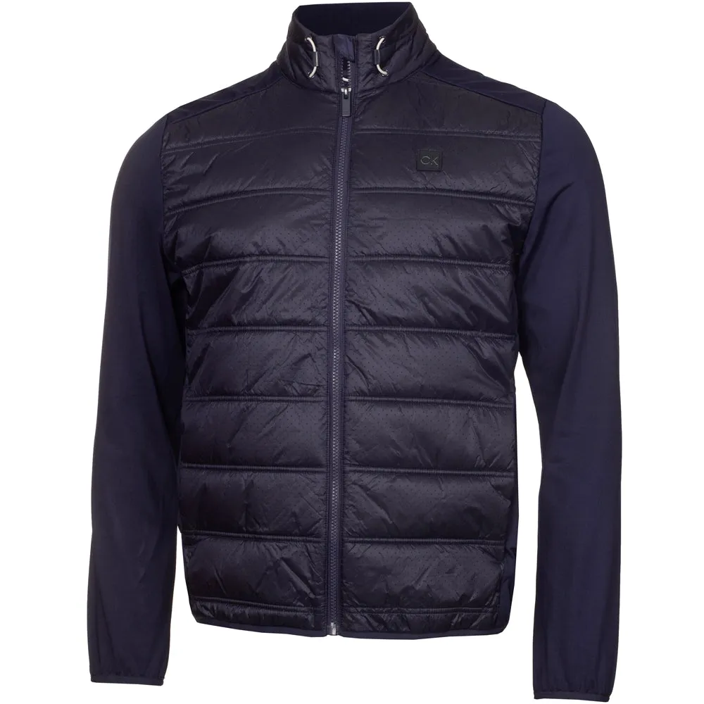Calvin Klein Rangewood Full Zip Hybrid Jacket - Evening Blue Odor Resistant Finish Taped Seams