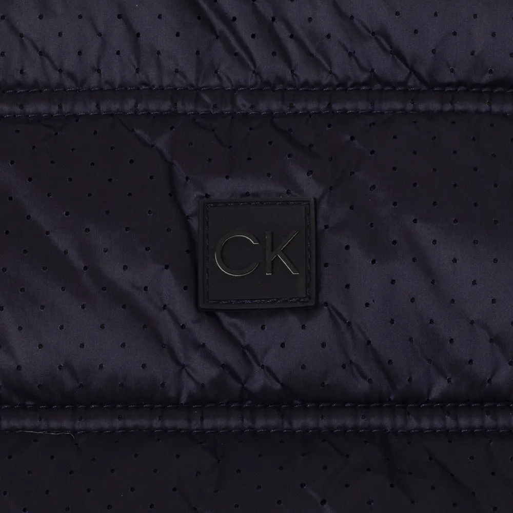 Calvin Klein Rangewood Full Zip Hybrid Jacket - Evening Blue TearResistantFabric Insulated Lining