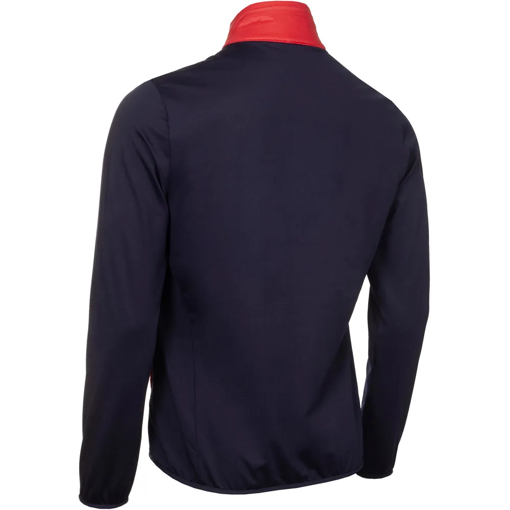 Calvin Klein Rangewood Full Zip Hybrid Jacket - Evening Blue/Red Rugged Comfort Elastic hem