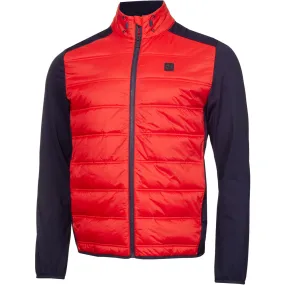 Ergonomic Articulation Non Irritating Lining Calvin Klein Rangewood Full Zip Hybrid Jacket - Evening Blue/Red