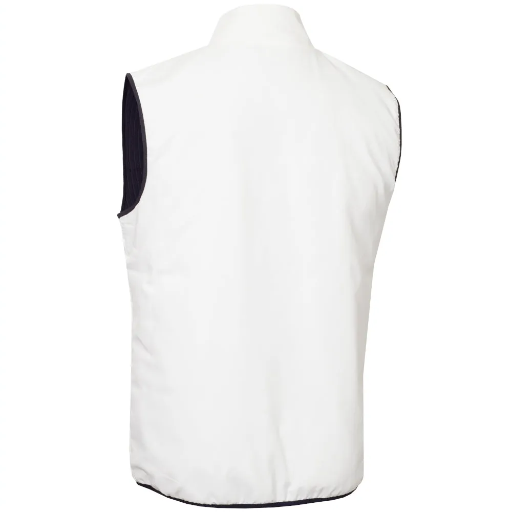 Calvin Klein Trinity Lightweight Gilet - White Recycled Material Composition Weatherproof Zipper Closure