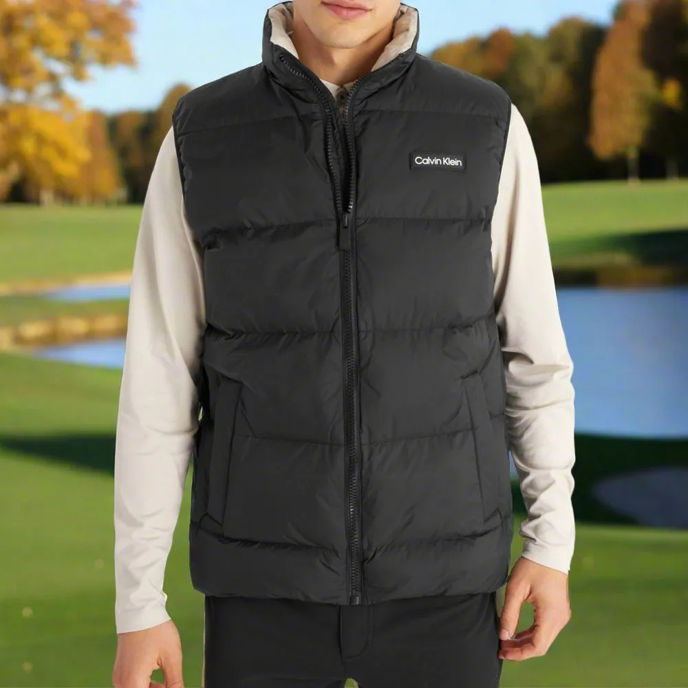 Calvin Klein Winnsboro Padded Gilet - Black multiple pockets hardness