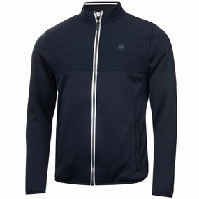 right for formal events good for weekends Calvin Klein Atlantic Hybrid Full Zip Pullover - Navy