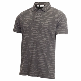 Calvin Klein Aztec Polo Shirt - Charcoal Casual Essential
