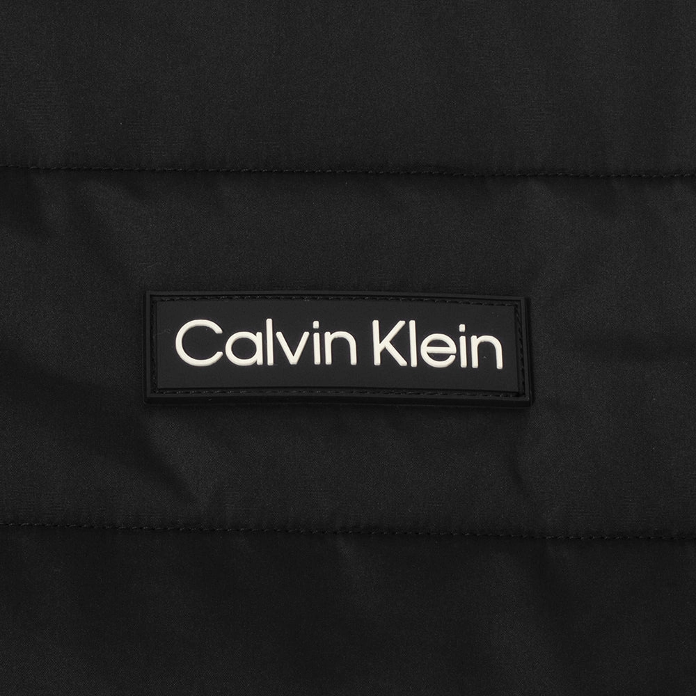 shrink-resistant Travel Sporty Calvin Klein Baylor Creek Hybrid Half Zip Pullover - Black