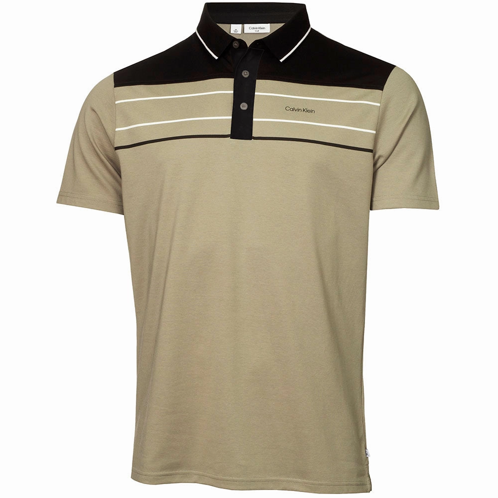 Calvin Klein Blackwater Polo Shirt - Cameo Green vacation wear Summer Essential