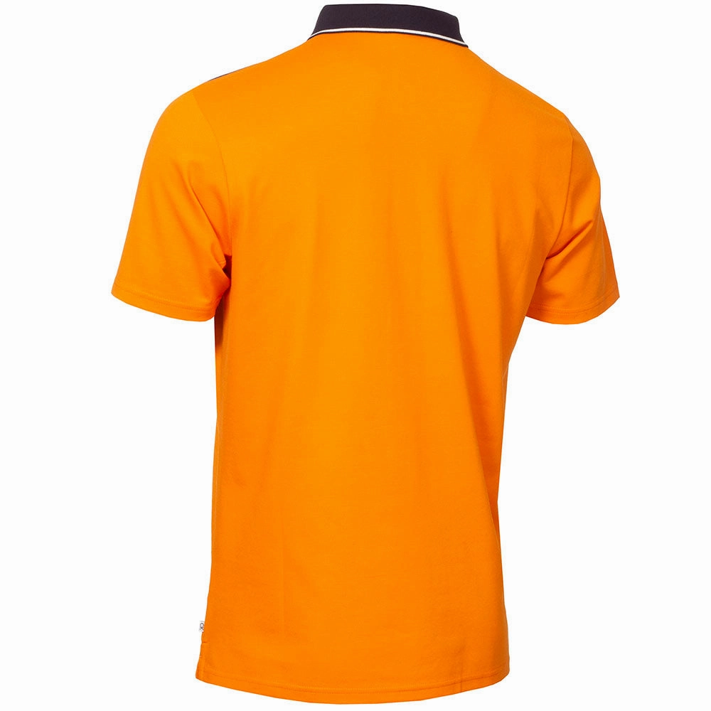 Sustainable Textile Pre Shrunk Fabric Calvin Klein Blackwater Polo Shirt - Orange