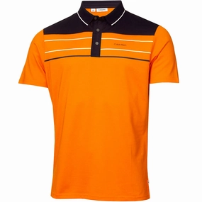Calvin Klein Blackwater Polo Shirt - Orange All-Purpose Comfort