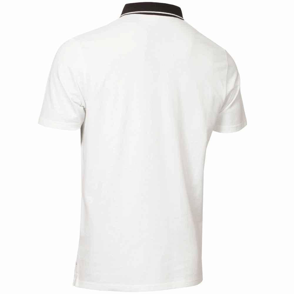 Calvin Klein Blackwater Polo Shirt - White/Yellow Weekend Style Trend Casual Vibe Wear
