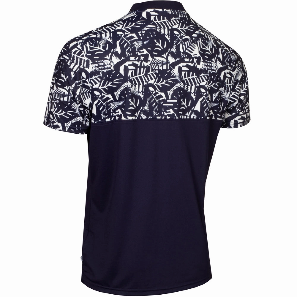 Calvin Klein Brookhill Blade Collar Polo Shirt - Evening Blue Lightweight Material Stylish Casual