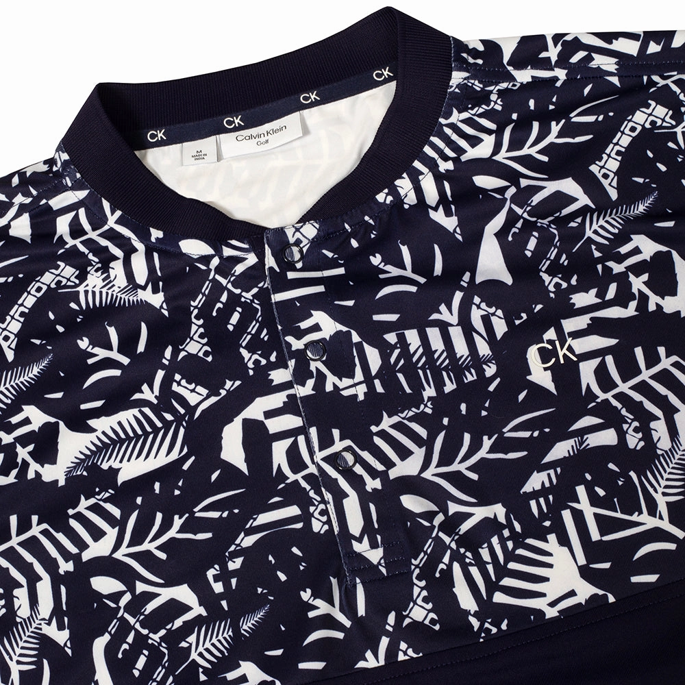Calvin Klein Brookhill Blade Collar Polo Shirt - Evening Blue Fashionable Ease