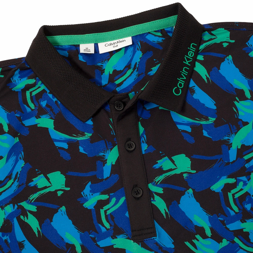 FlexibleCollarOptions Calvin Klein Brushstroke Print Polo Shirt - Brushstroke Print