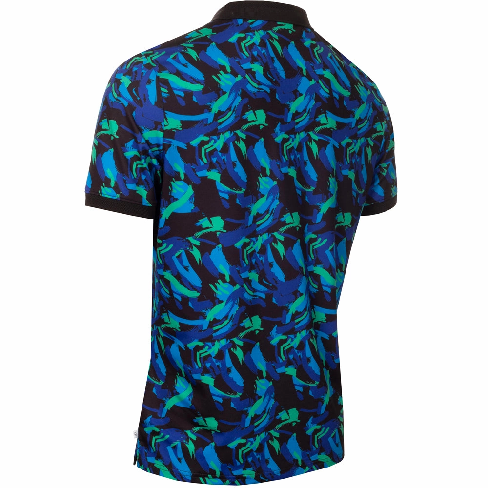 Feminine Appeal City Outfit Calvin Klein Brushstroke Print Polo Shirt - Brushstroke Print