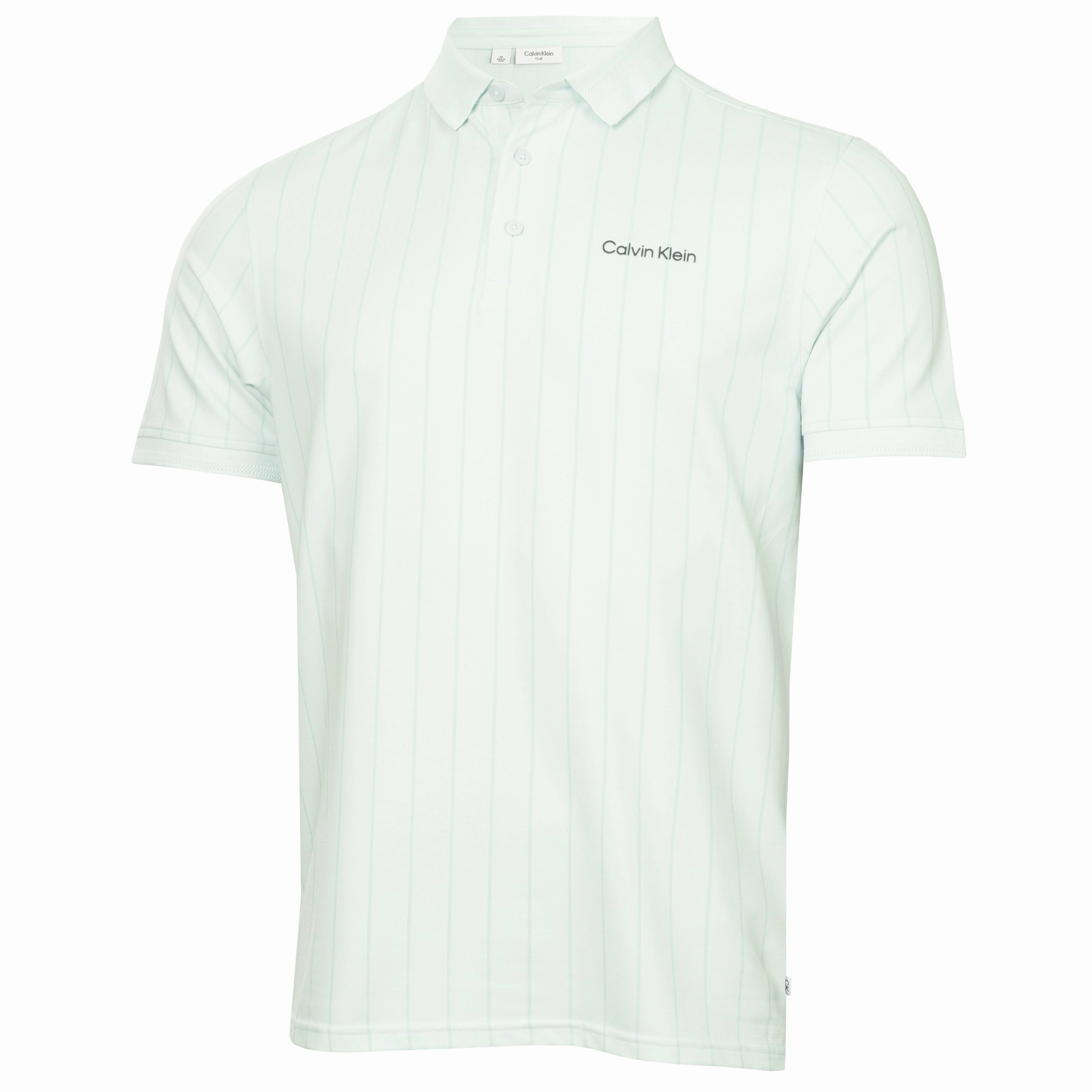 Perfect Fit Set In Sleeve Calvin Klein Cape Club Polo Shirt - Light Jade