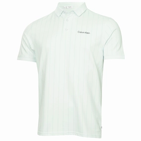 Perfect Fit Set In Sleeve Calvin Klein Cape Club Polo Shirt - Light Jade