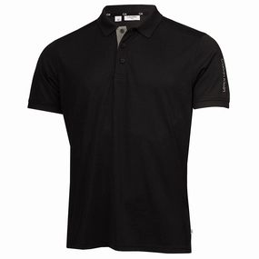 Calvin Klein Club Polo Shirt - Black Functional Comfort