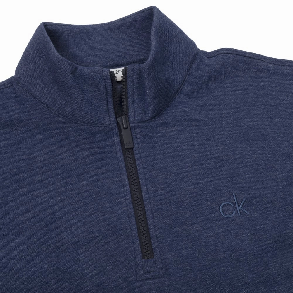 Calvin Klein Columbia 1/2 Zip Pullover - Denim Marl Vibrant Print Outdoor Wear
