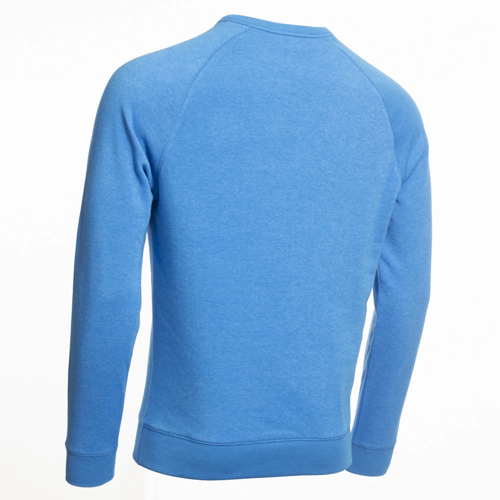 Calvin Klein Columbia Crew Neck Sweater - Blue Marl Rough texture Side Pockets