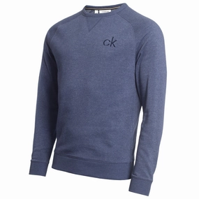 Weekend Layer Breathable fabric Calvin Klein Columbia Crew Neck Sweater - Denim Marl