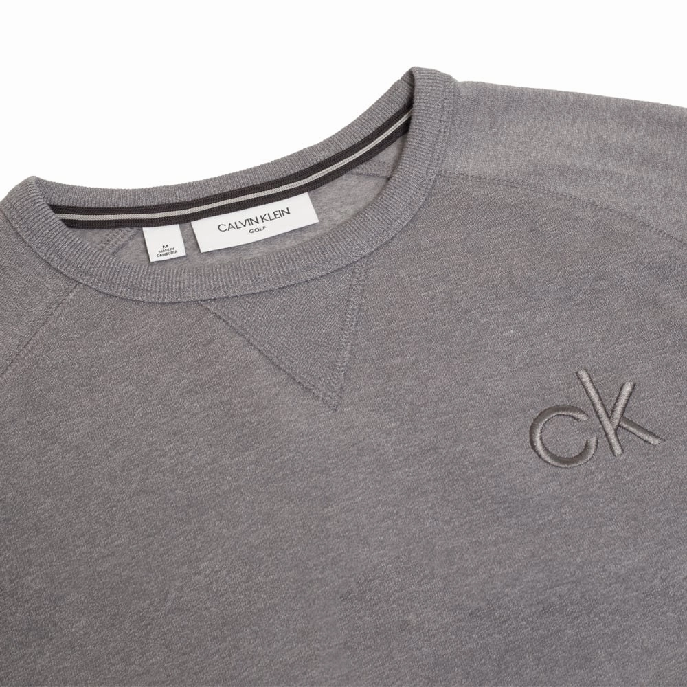 Relaxing Wear Calvin Klein Columbia Crew Neck Sweater - Silver Marl
